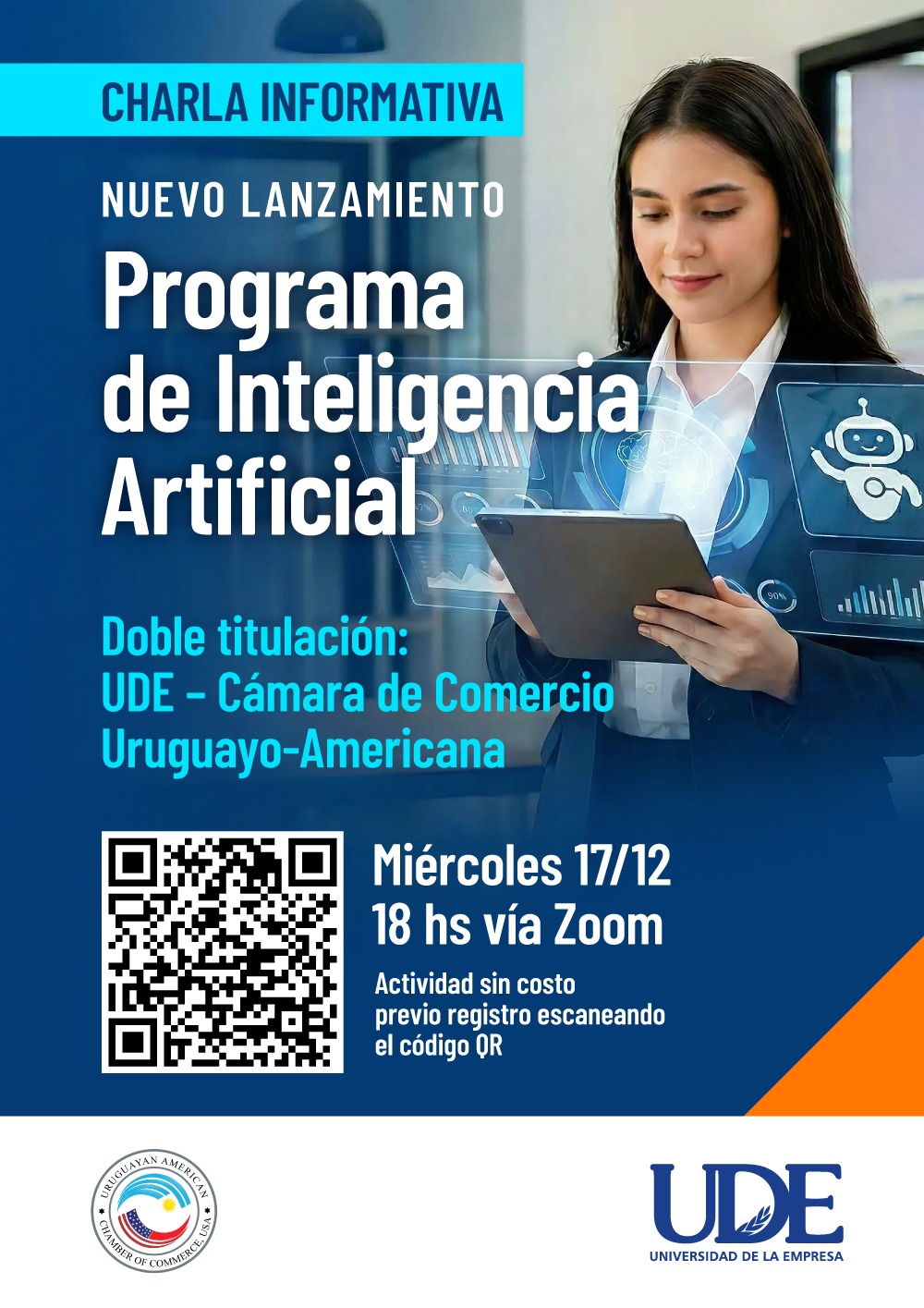 UDE lanza su Programa de Inteligencia Artificial con Doble Titulación 1 Charla IA