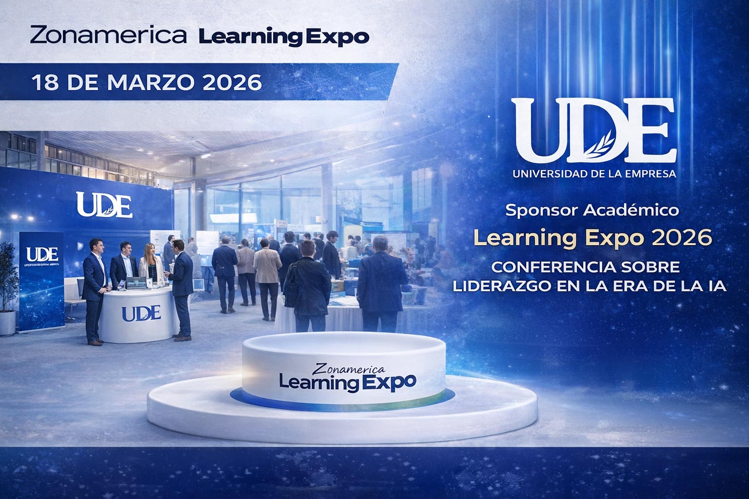 UDE participará como sponsor en<BR>Zonamerica Learning Expo 2026