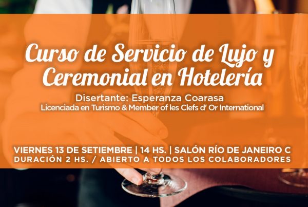 UDE - Enjoy Punta del Este <br> Servicio de Lujo y Ceremonial en Hotelería 27 Capacitación Servicio de LUJO