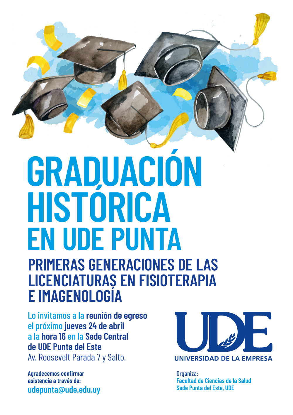 Primera generación Licenciados en Fisioterapia e Imagenología UDE Punta 1 licenciados punta del este