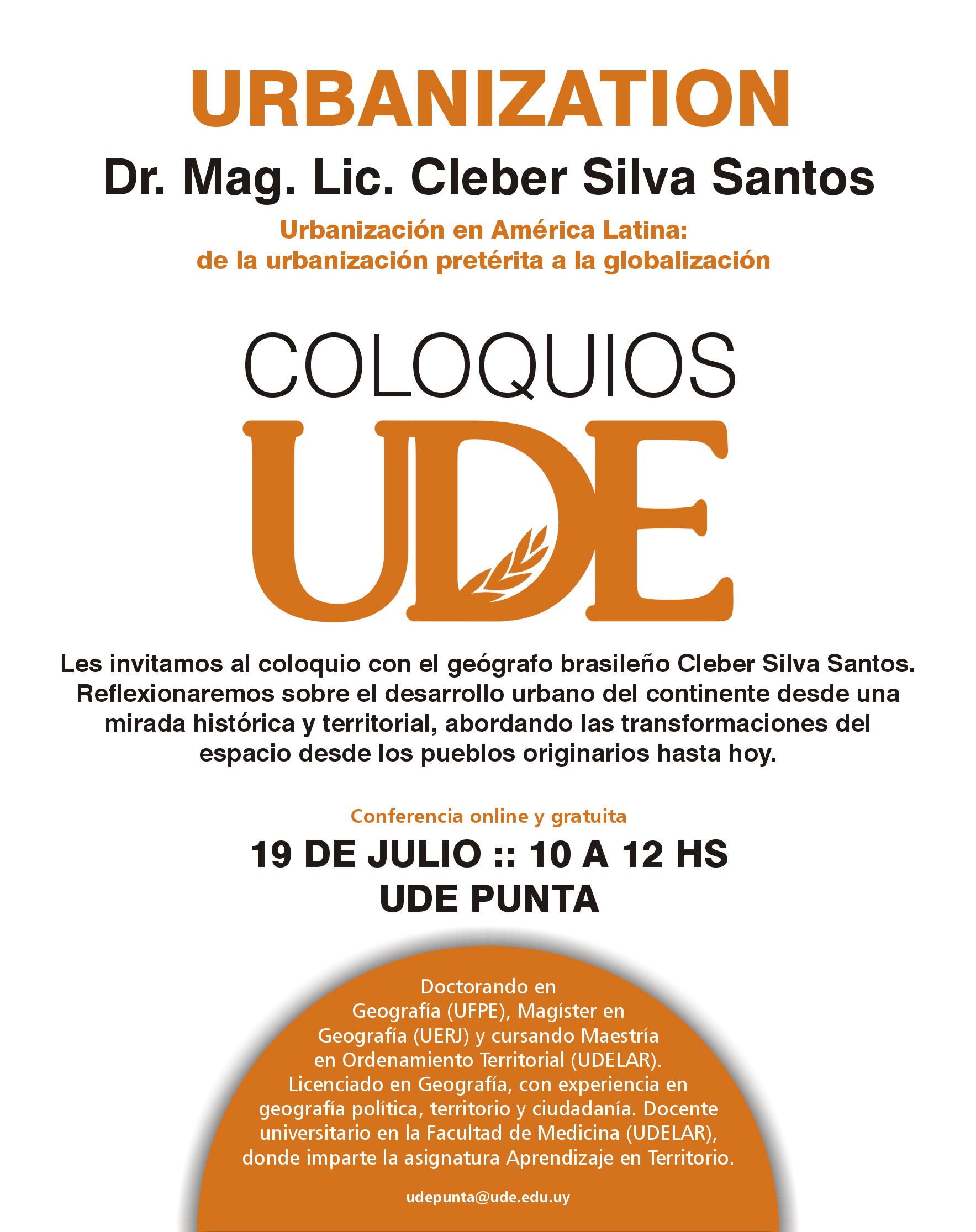coloquio Urbanization