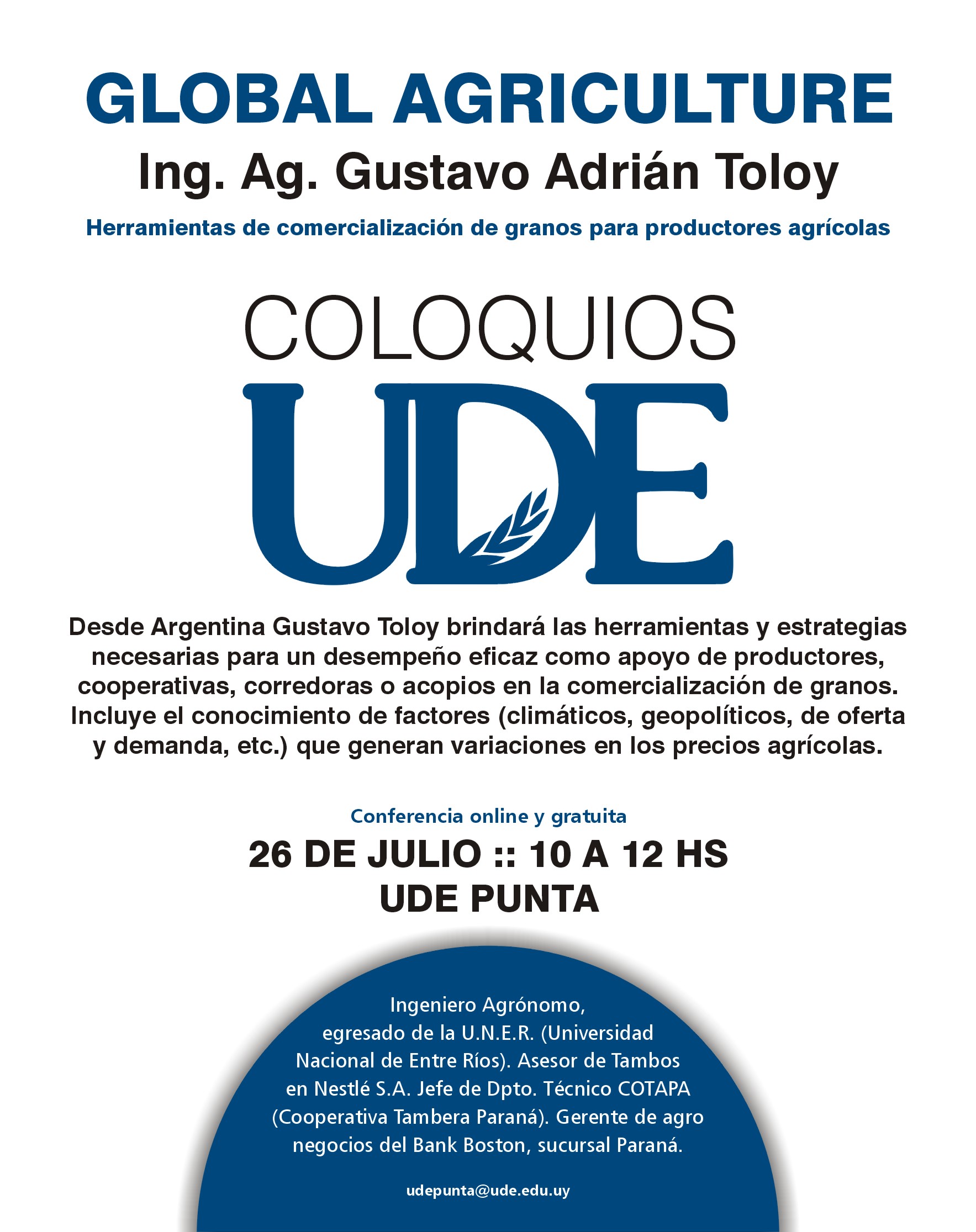 Coloquio Global Agriculture