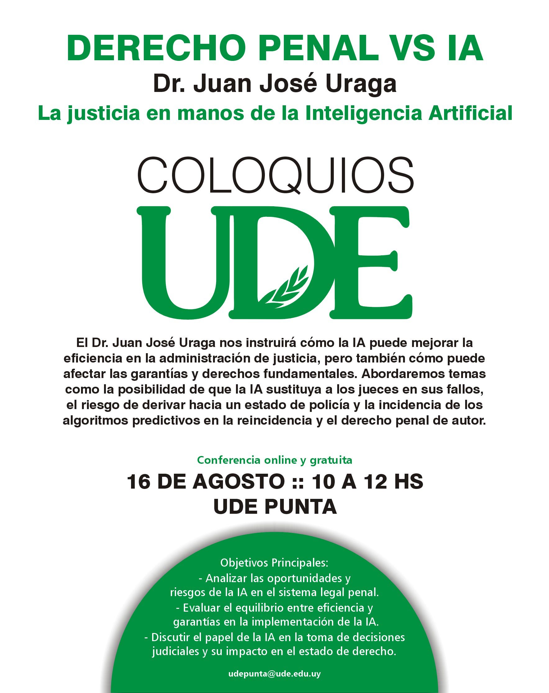 Coloquios de Alto Impacto en Punta del Este en Agosto 2 coloquio derecho penal