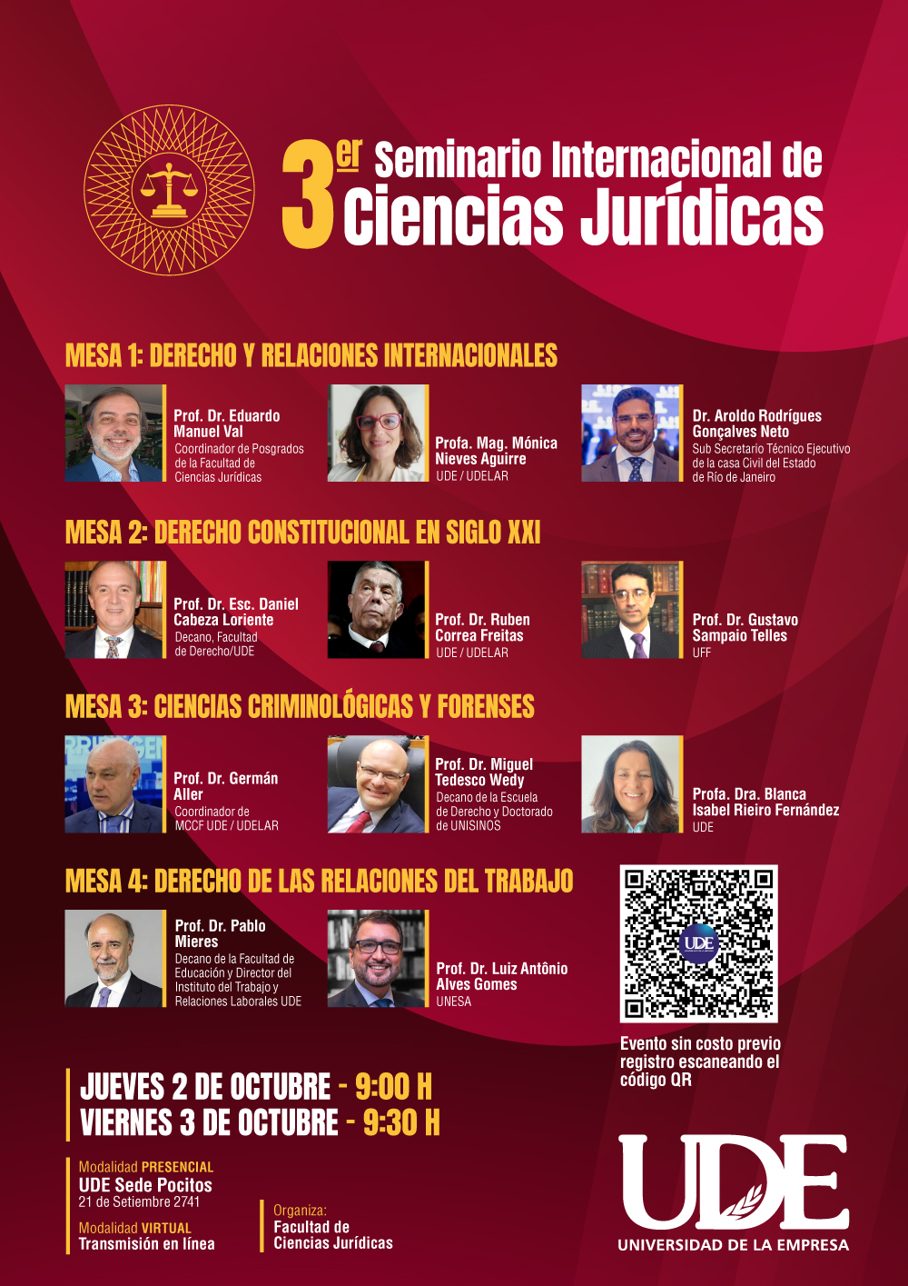 UDE 3er Seminario Ciencias Juridicas