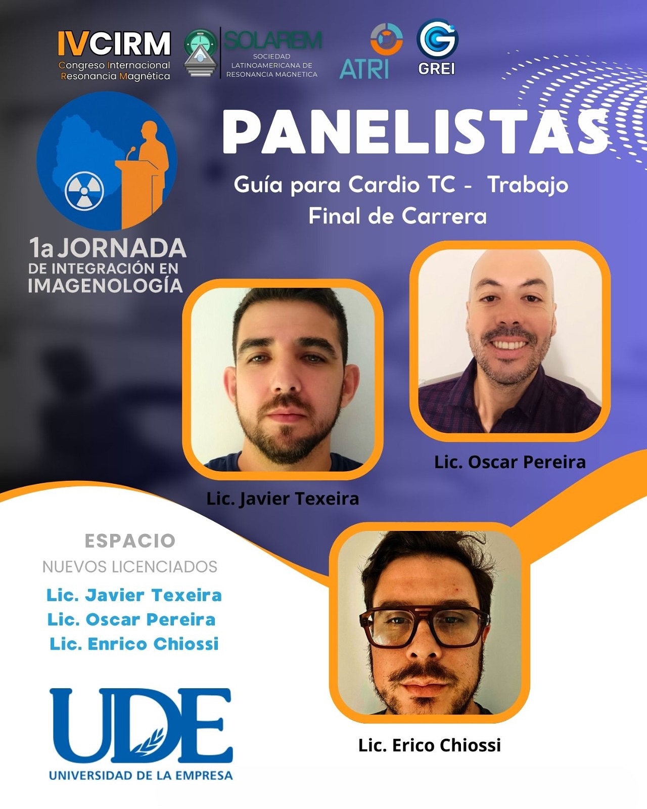Egresados de Imagenología en el IV Congreso Internacional de Resonancia Magnética 1 congreso Resonancia Magneticaantes