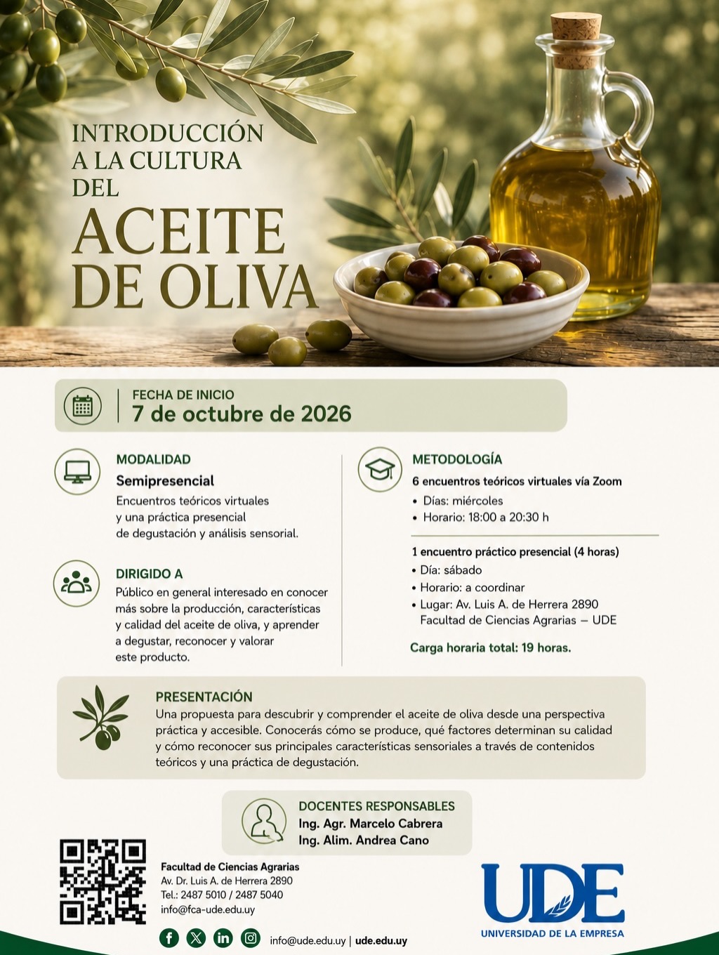 curso aceite en UDE